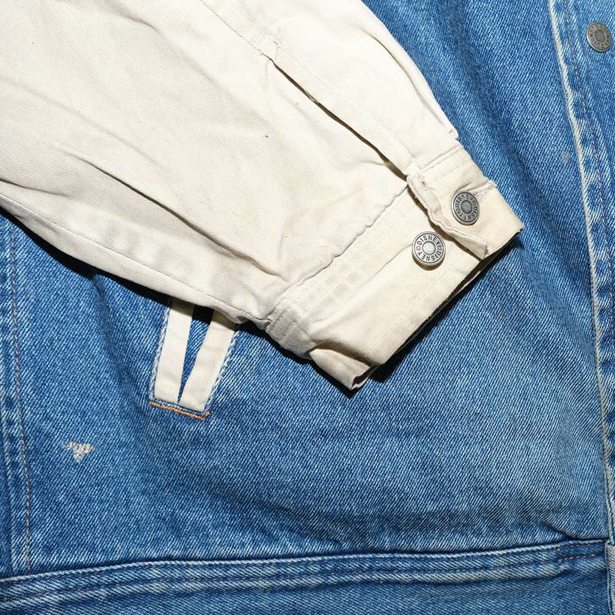 Vintage Mickey Mouse Denim College Jacket Large