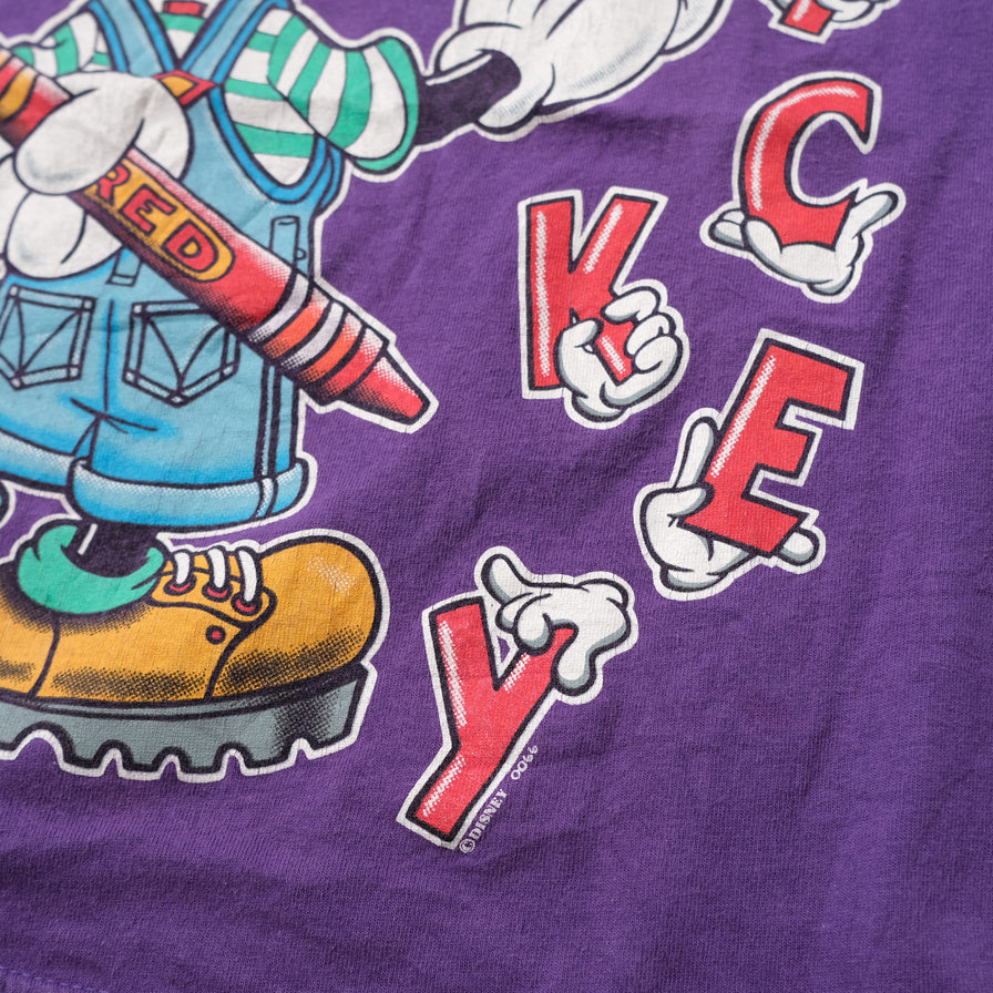 Vintage Mickey Mouse Women's Crop Top Medium