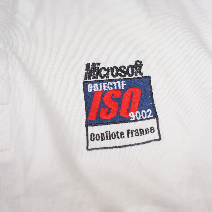 Microsoft Rugby Polo Longsleeve XLarge - Double Double Vintage