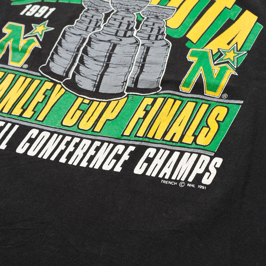 Vintage 1991 Stanley Cup Dallas Stars T-Shirt Medium / Large