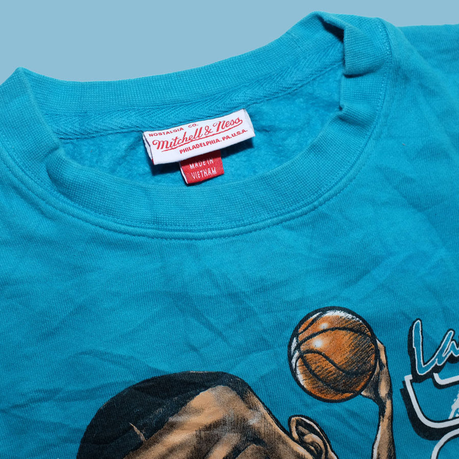 Mitchell and Ness Larry Johnson Sweater Medium - Double Double Vintage