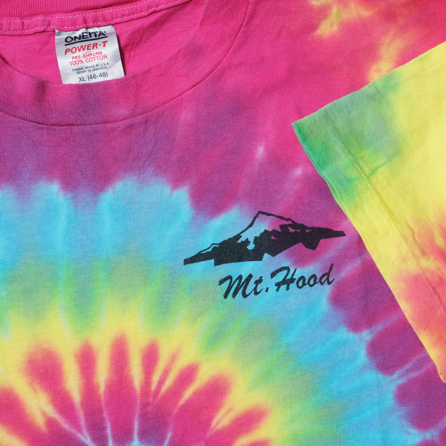 Vintage Mount Hood Tie Dye T-Shirt XLarge