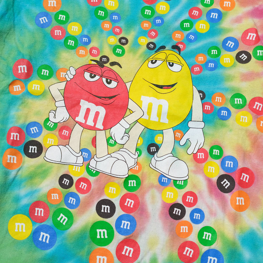 Vintage M&M Tie Dye T-Shirt Large