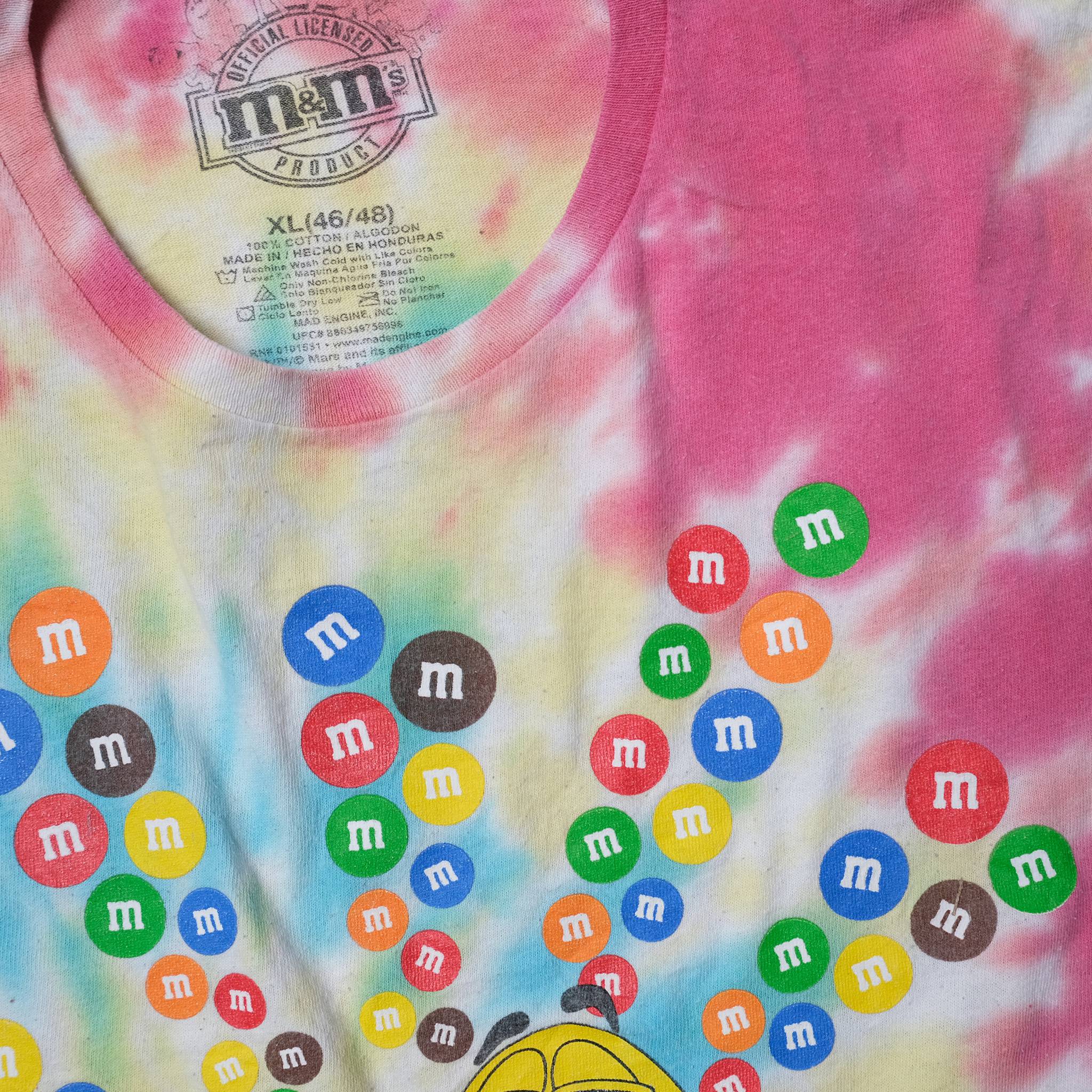 tie dye m&m t shirt