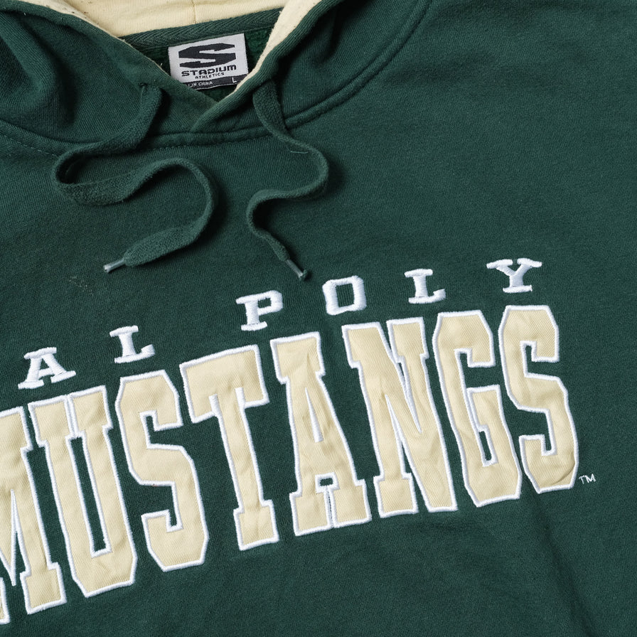 Vintage Cal Poly Mustangs Hoody Medium