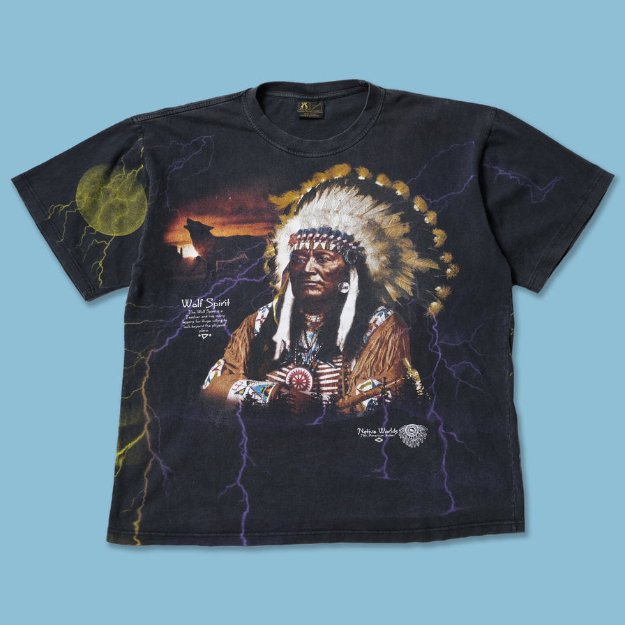 Vintage Wolf Spirit T-Shirt XLarge