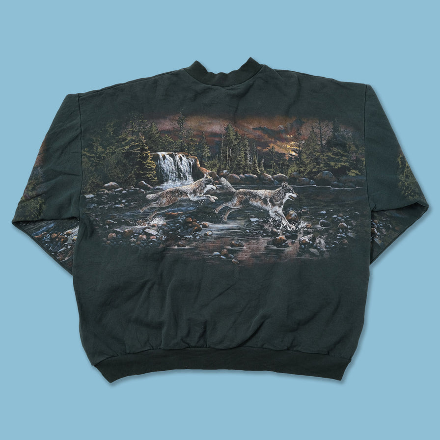Vintage Wolves Sweater XXLarge