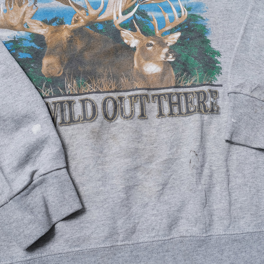 Vintage It's Wild Out There Sweater Small / Medium