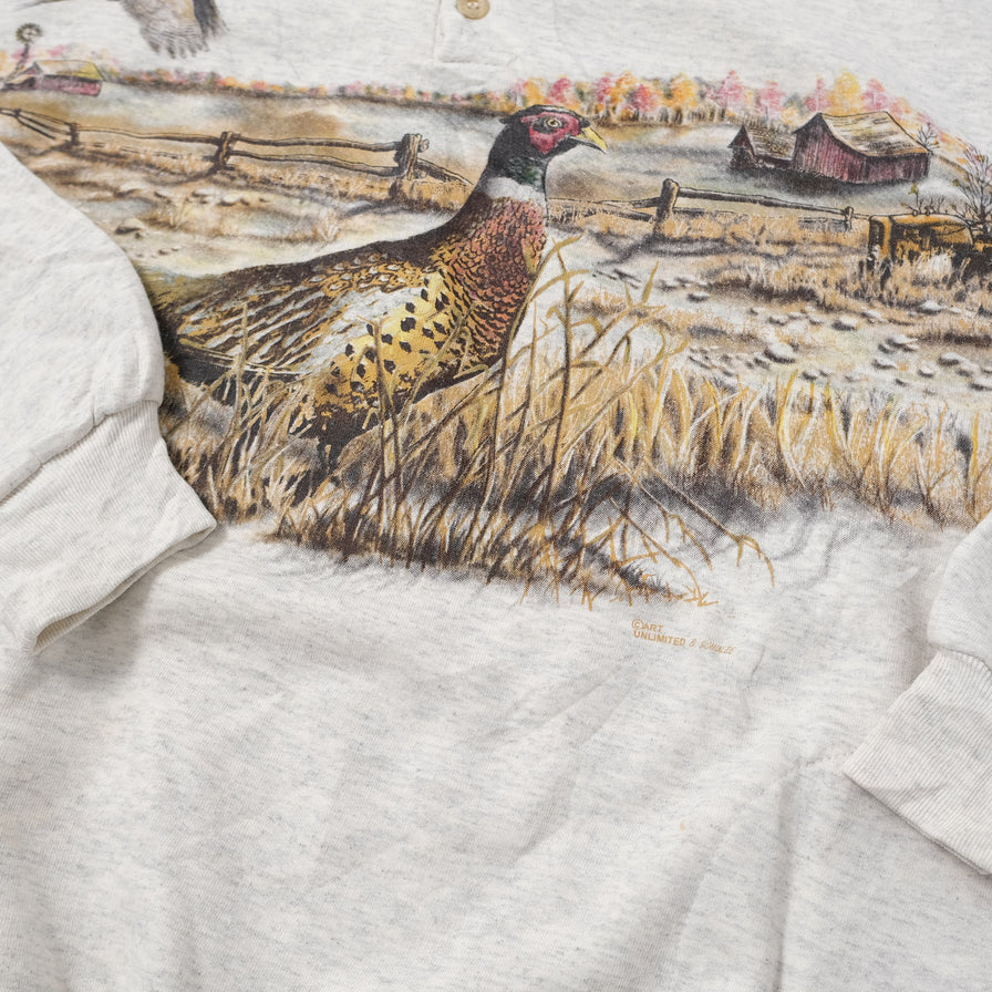 Vintage Peacock Sweater XLarge