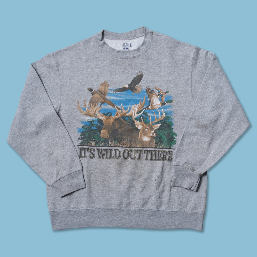 Vintage It's Wild Out There Sweater Small / Medium