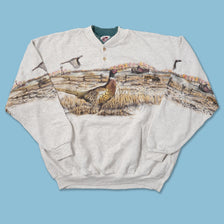 Vintage Peacock Sweater XLarge