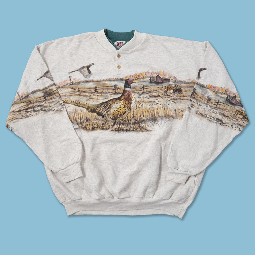 Vintage Peacock Sweater XLarge