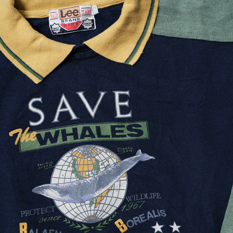 Vintage Save The Whales Sweater Small