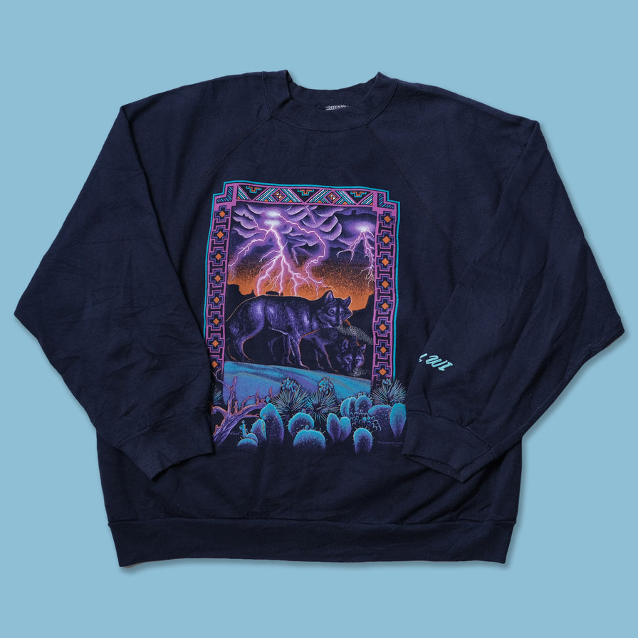 Vintage Wolves Sweater XLarge