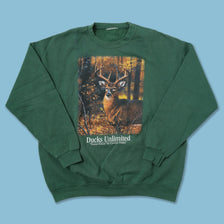 Vintage Deer Sweater XLarge