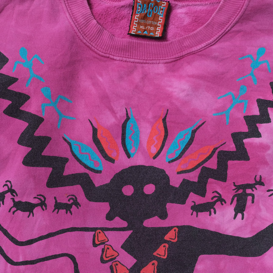 Vintage Dagoli Pattern Sweater XLarge