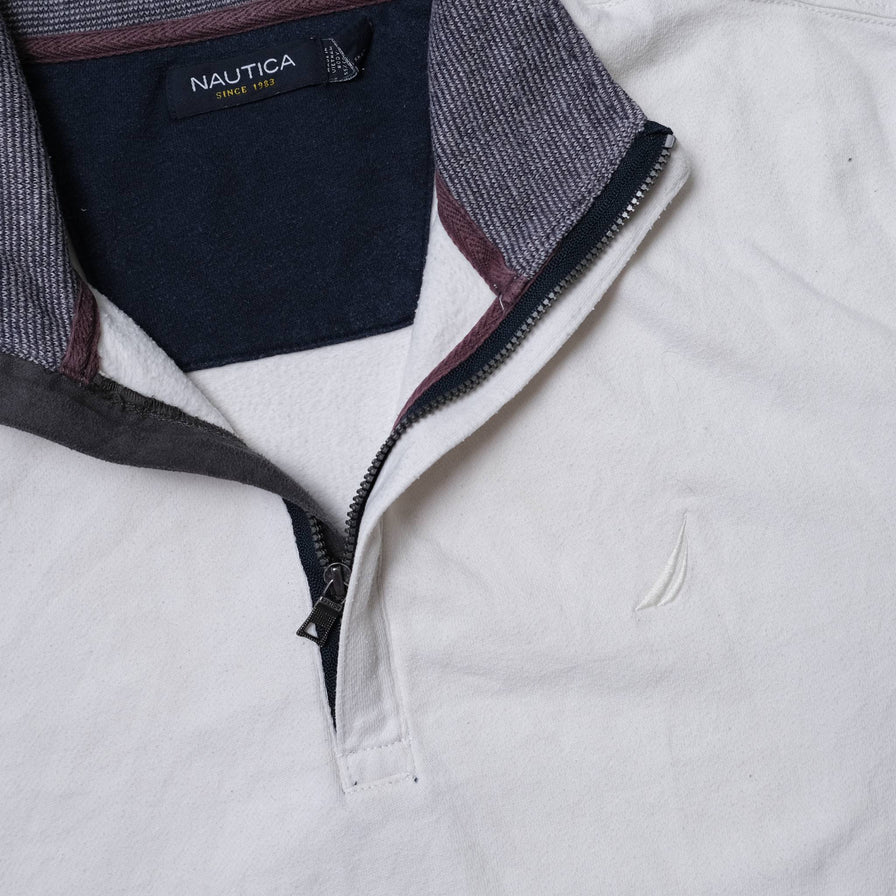 Vintage Nautica Q-Zip Sweater Large