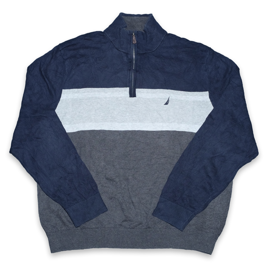 Vintage Nautica Q-Zip Sweater Large / XLarge - Double Double Vintage