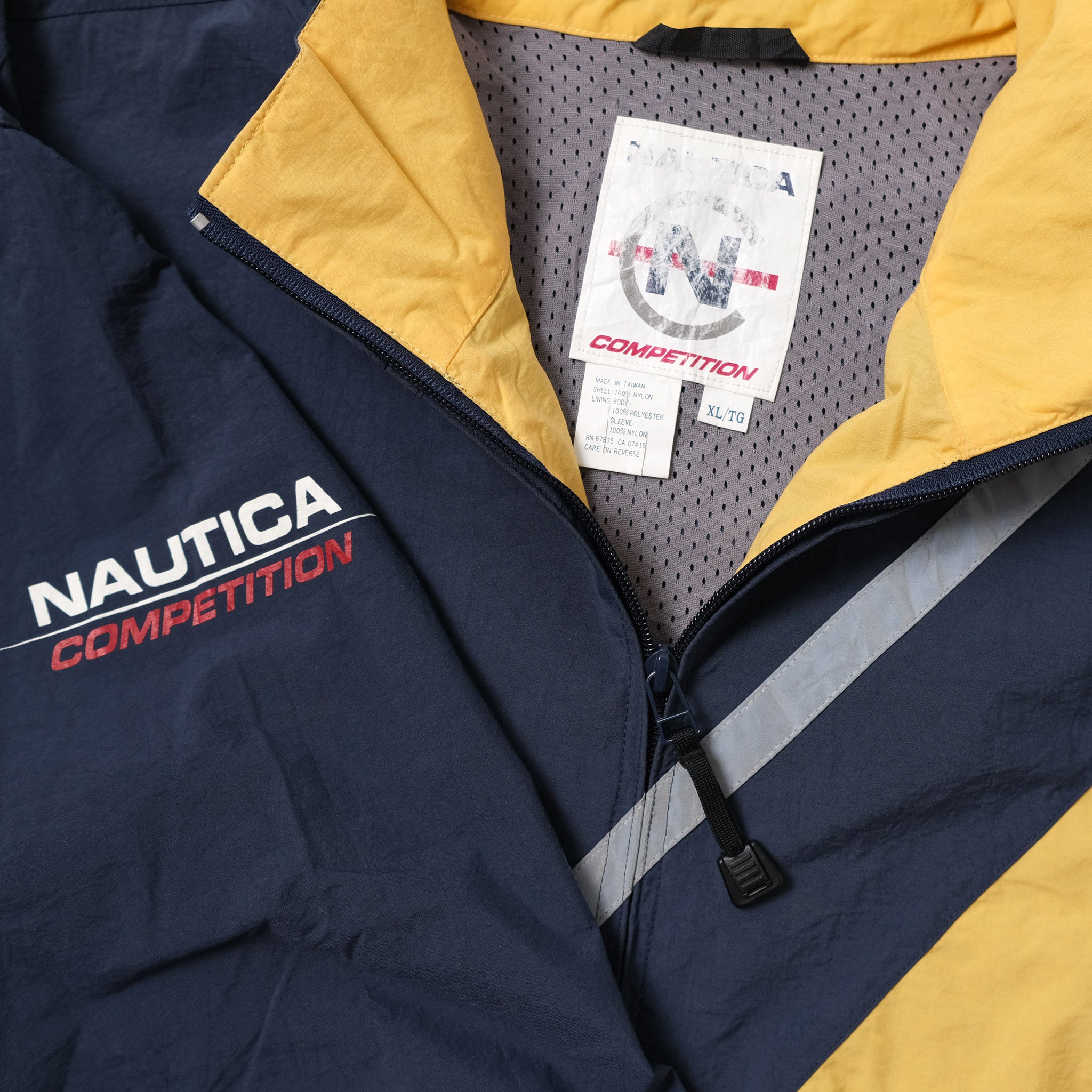 Vintage Nautica Competition Navy Fleece 1/2 Zip Jacket (Size M) — Roots