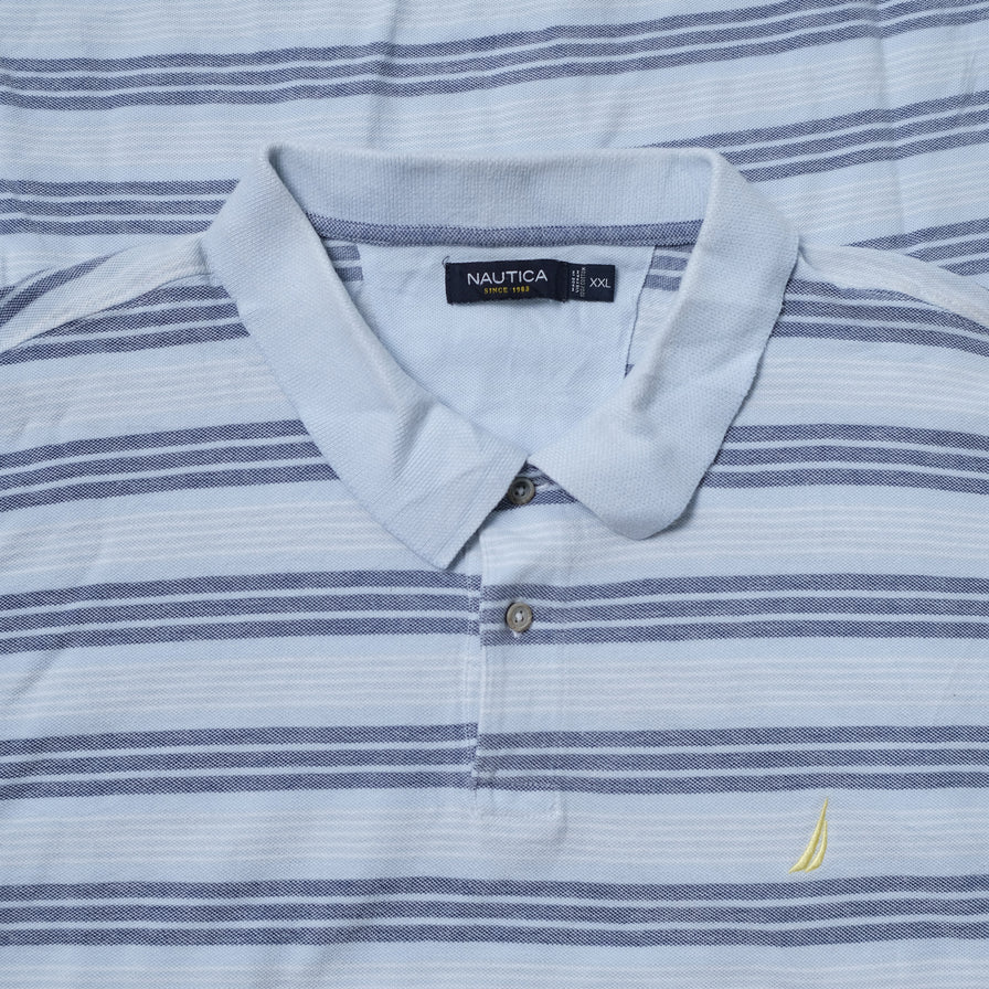 Vintage Nautica Striped Polo XXL
