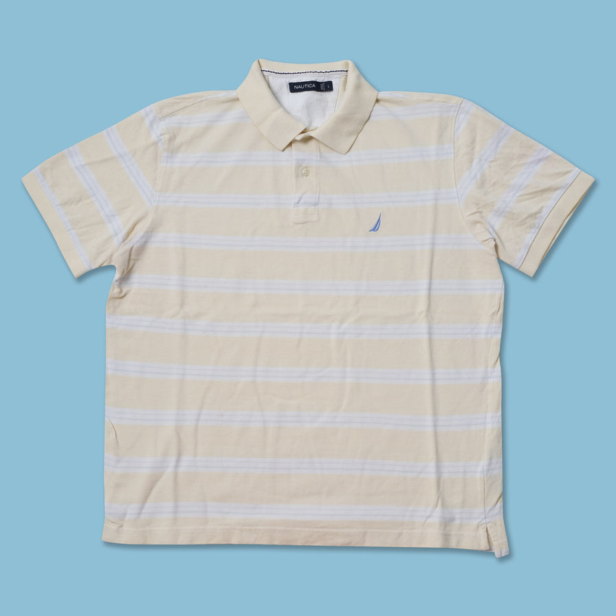 Vintage Nautica Striped Polo Large