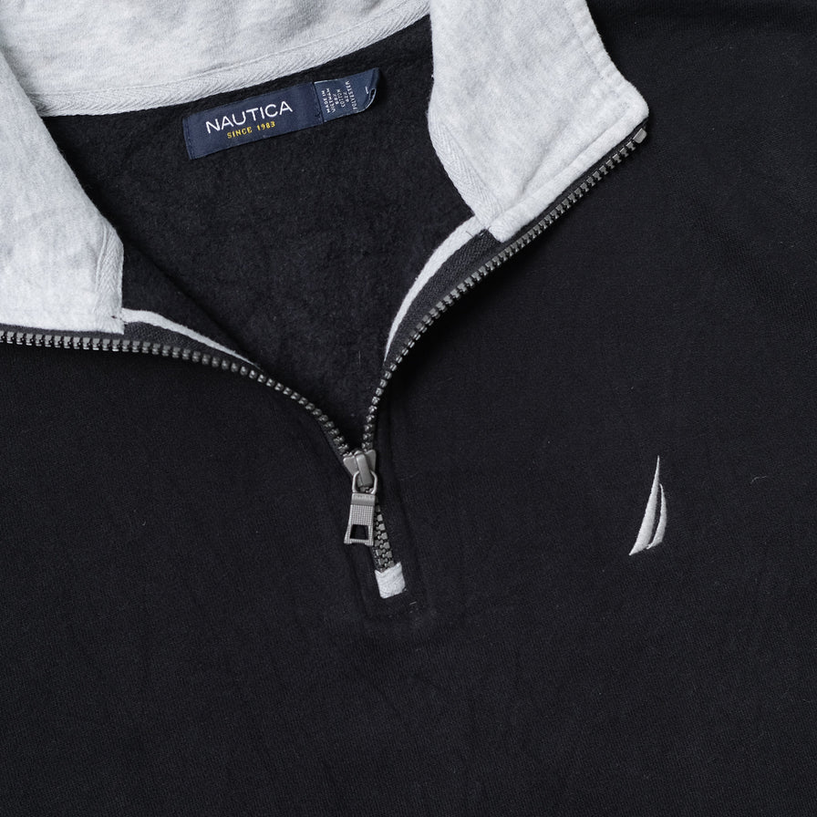 Vintage Nautica Q-Zip Sweater Large