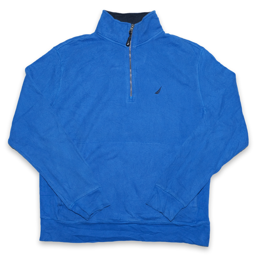 Vintage Nautica Q-Zip Sweater Medium