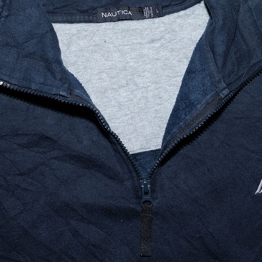 Nautica Q-Zip Sweater Large - Double Double Vintage