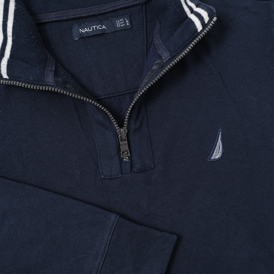Vintage Nautica Q-Zip Sweater Large