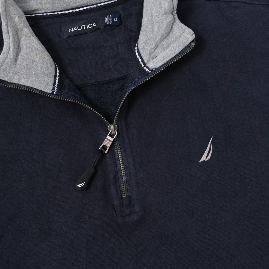 Vintage Nautica Q-Zip Sweater Medium