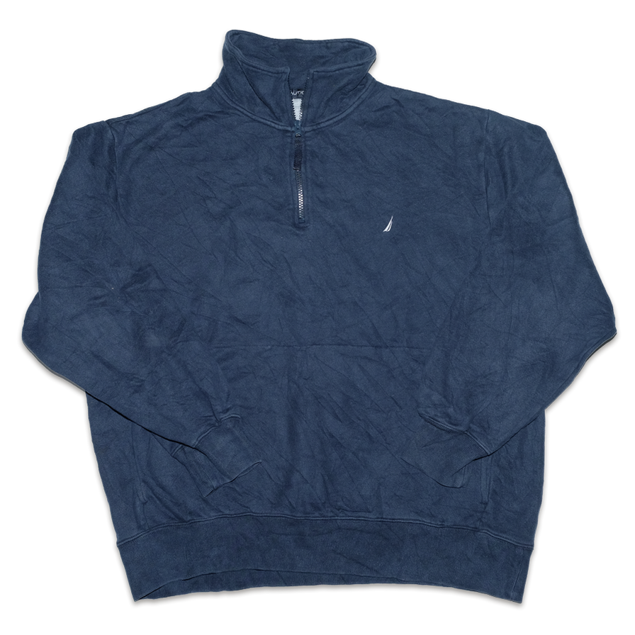 Nautica Q-Zip Sweater Large - Double Double Vintage