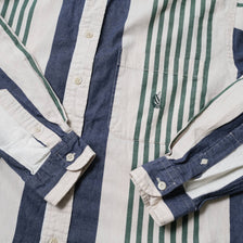 Vintage Nautica Vertical Striped Shirt Large / XLarge
