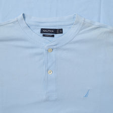Vintage Nautica Button T-Shirt XLarge