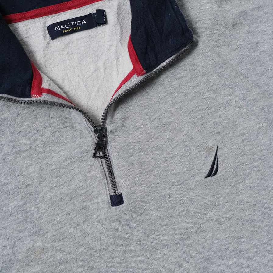 Vintage Nautica Q-Zip Sweater Large