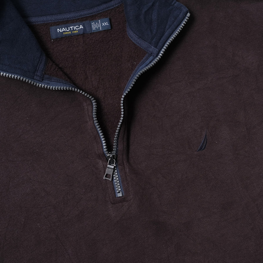 Vintage Nautica Q-Zip Sweater XLarge / XXL