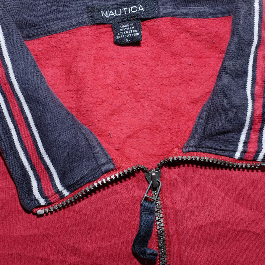 Nautica Q-Zip Sweater Large - Double Double Vintage