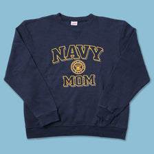 Vintage Navy Mom Sweater Medium / Large