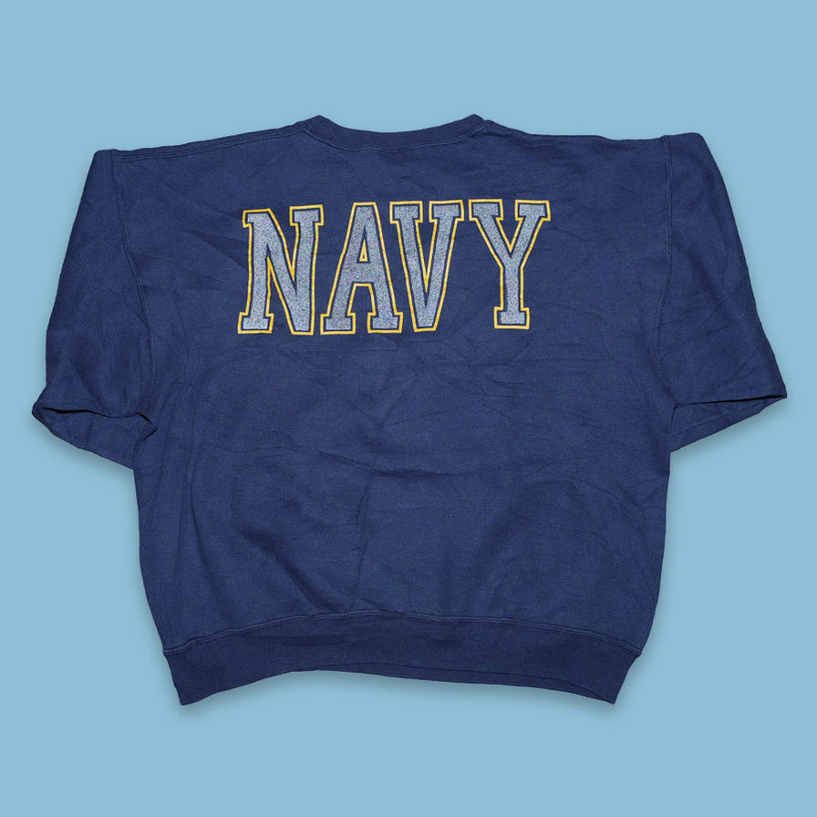 Vintage US Navy Sweater Large - Double Double Vintage