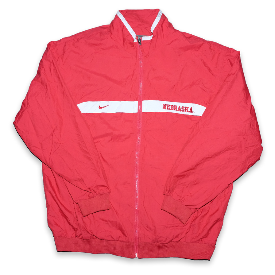 Vintage Nike Nebraska Track Jacket XLarge