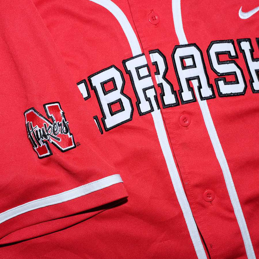 Vintage Nike Nebraska Baseball Jersey XLarge / XXL