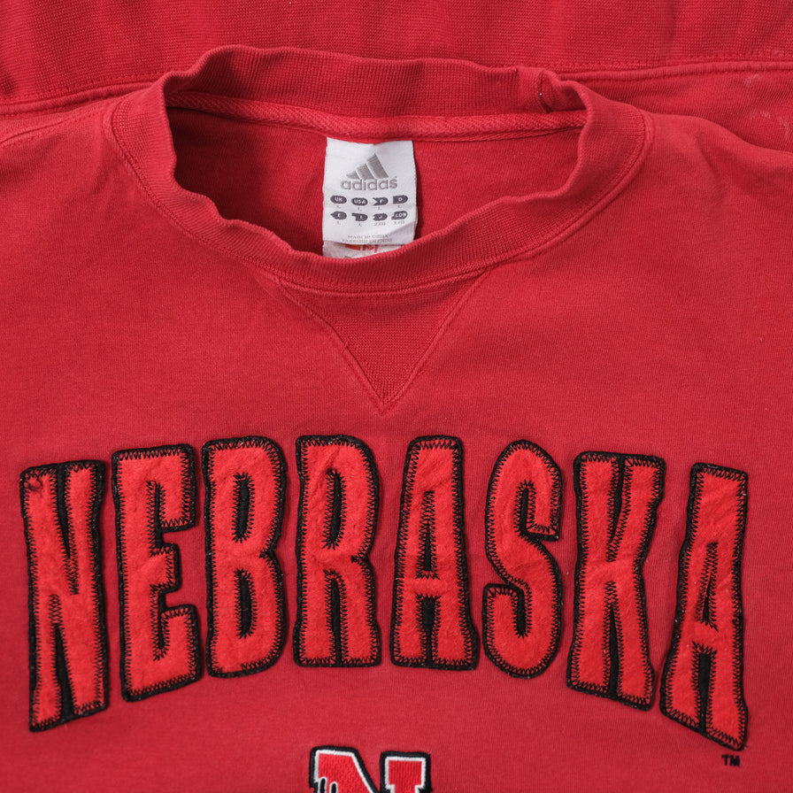 Vintage adidas Nebraska Sweater XLarge