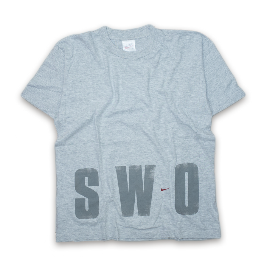 Rare 90s Nike SWOOSH T-Shirt Medium - Double Double Vintage