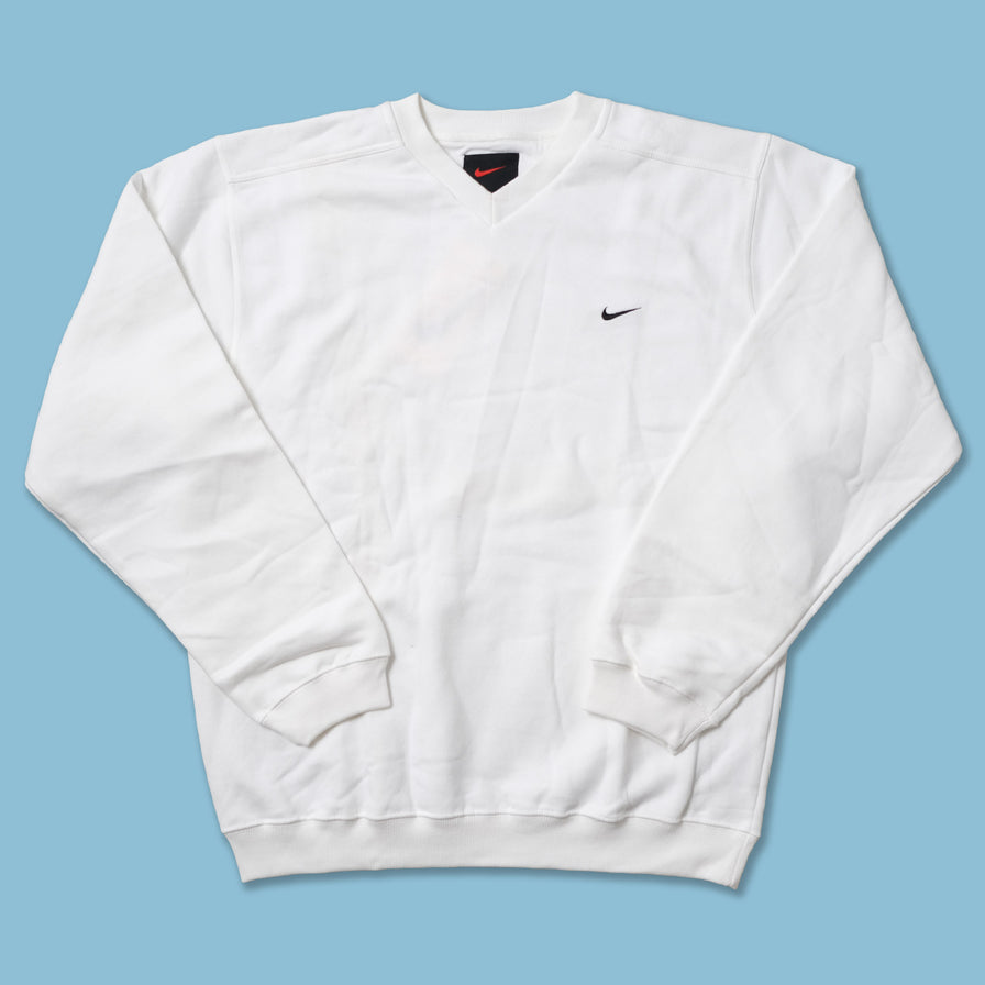 Vintage Deadstock Nike Mini Swoosh V-Neck Sweater