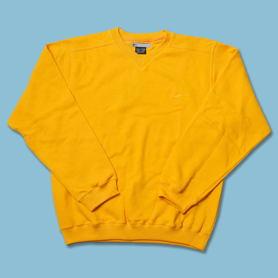 Vintage Nike Mini Swoosh V-Neck Sweater Small