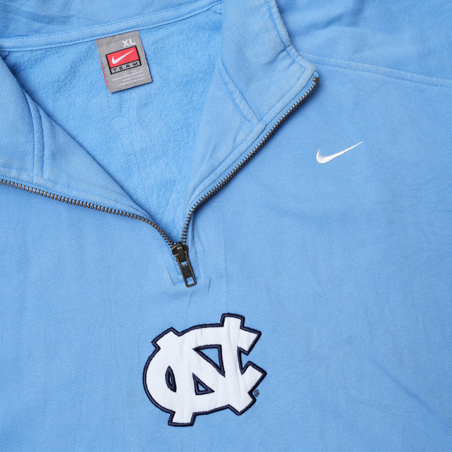 Vintage Nike UNC Q-Zip Sweater XLarge