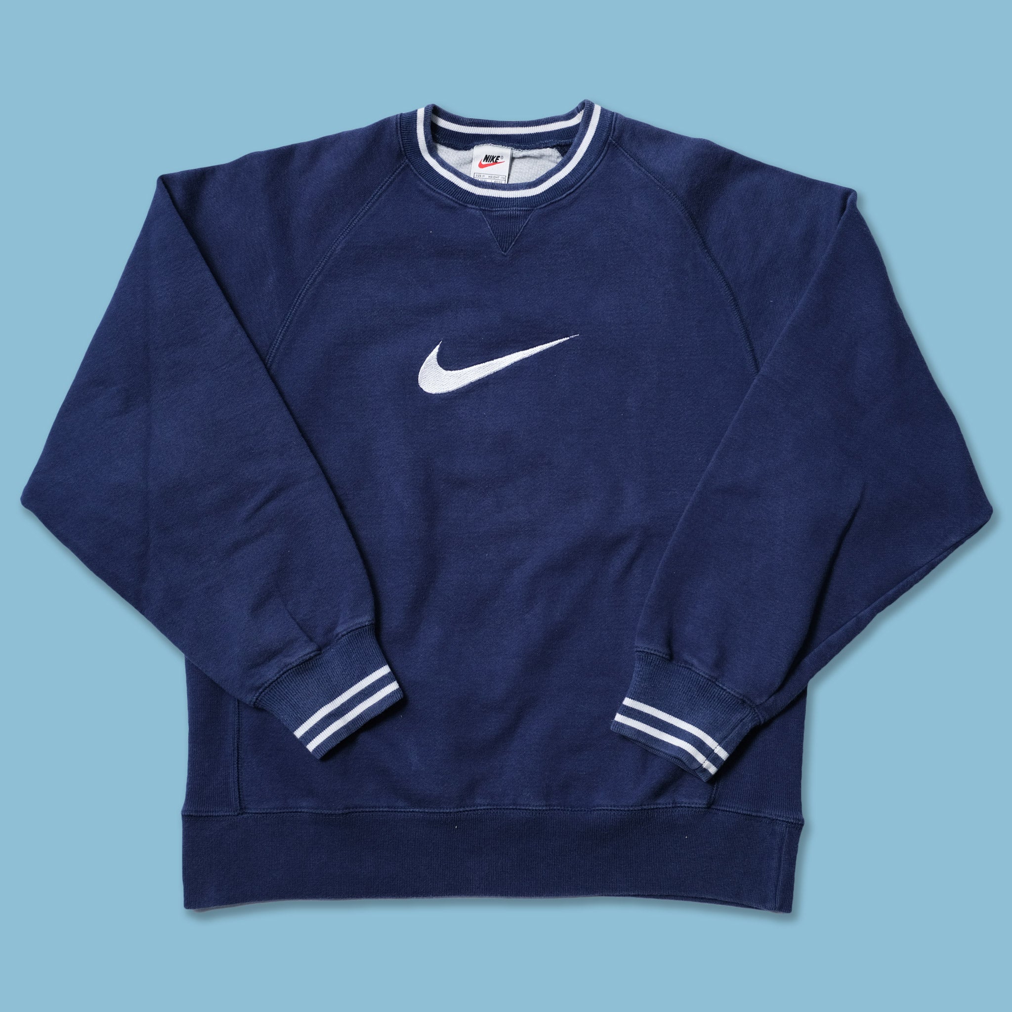 Vintage Nike Swoosh Sweater Medium Double Double Vintage