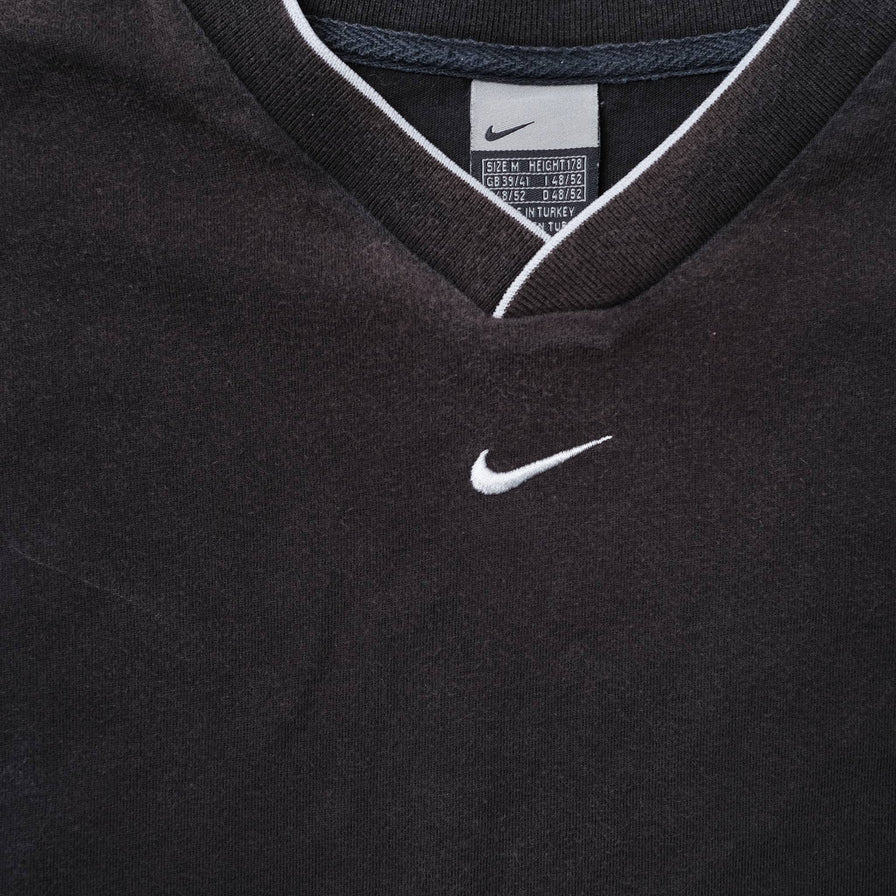 Vintage Nike Mini Swoosh V-Neck T-Shirt Medium / Large