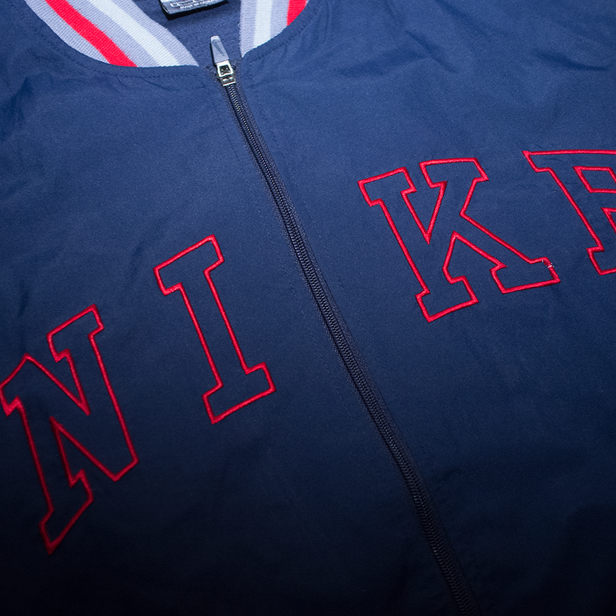 Nike College Zip Jacket Large - Double Double Vintage