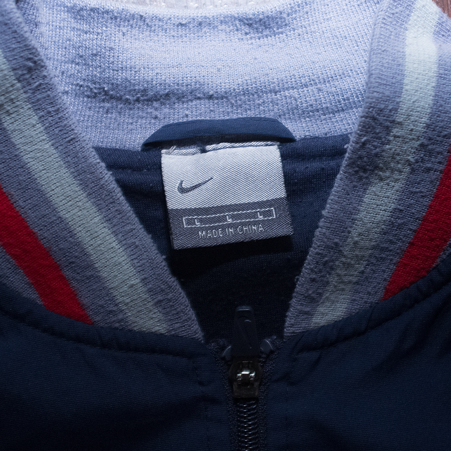 Nike College Zip Jacket Large - Double Double Vintage