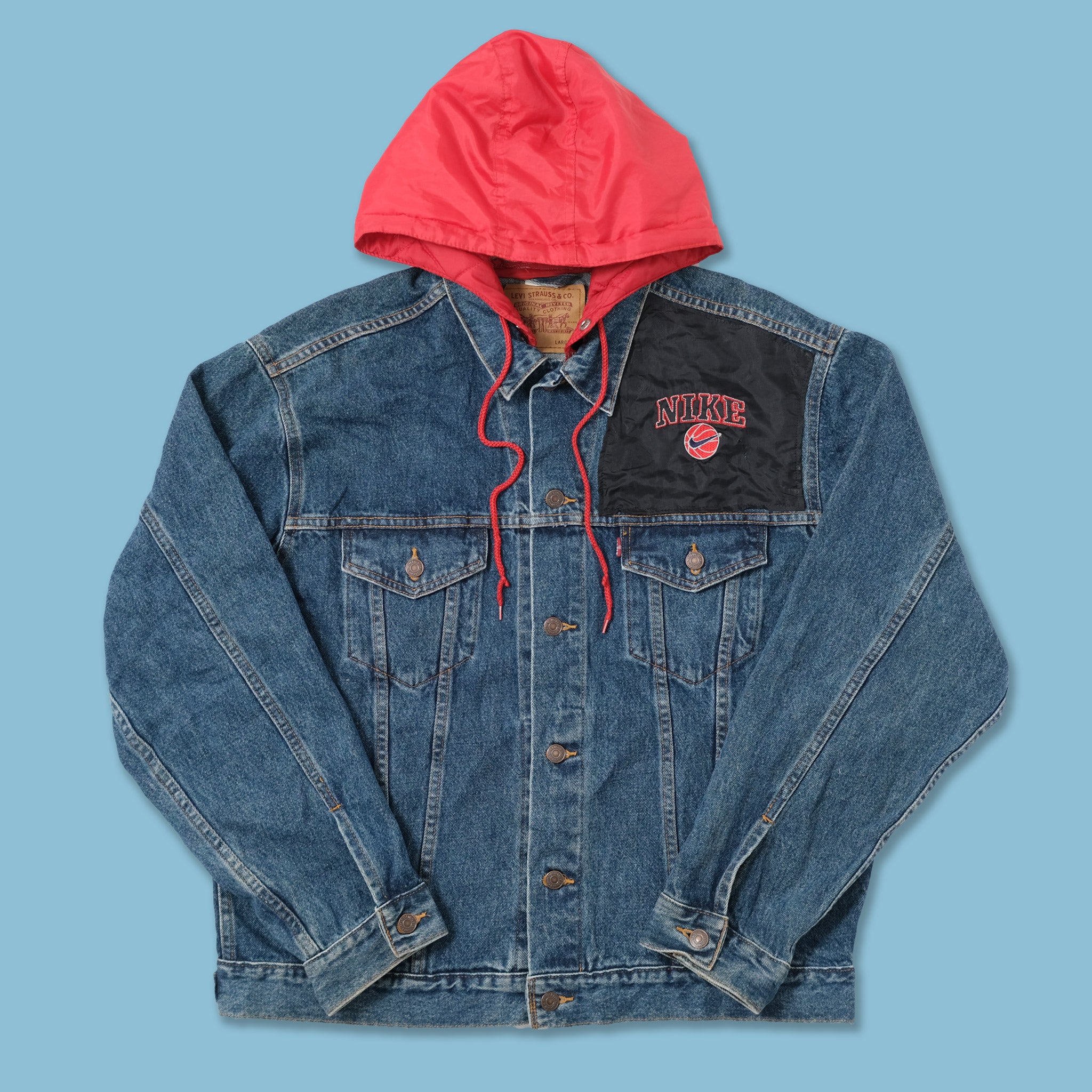 ジャケット・アウター NIKE X LEVIS DENIM JACKET Levi's x Nike】Trucker Jacket☆Light Blue☆25SS☆ (Levi's